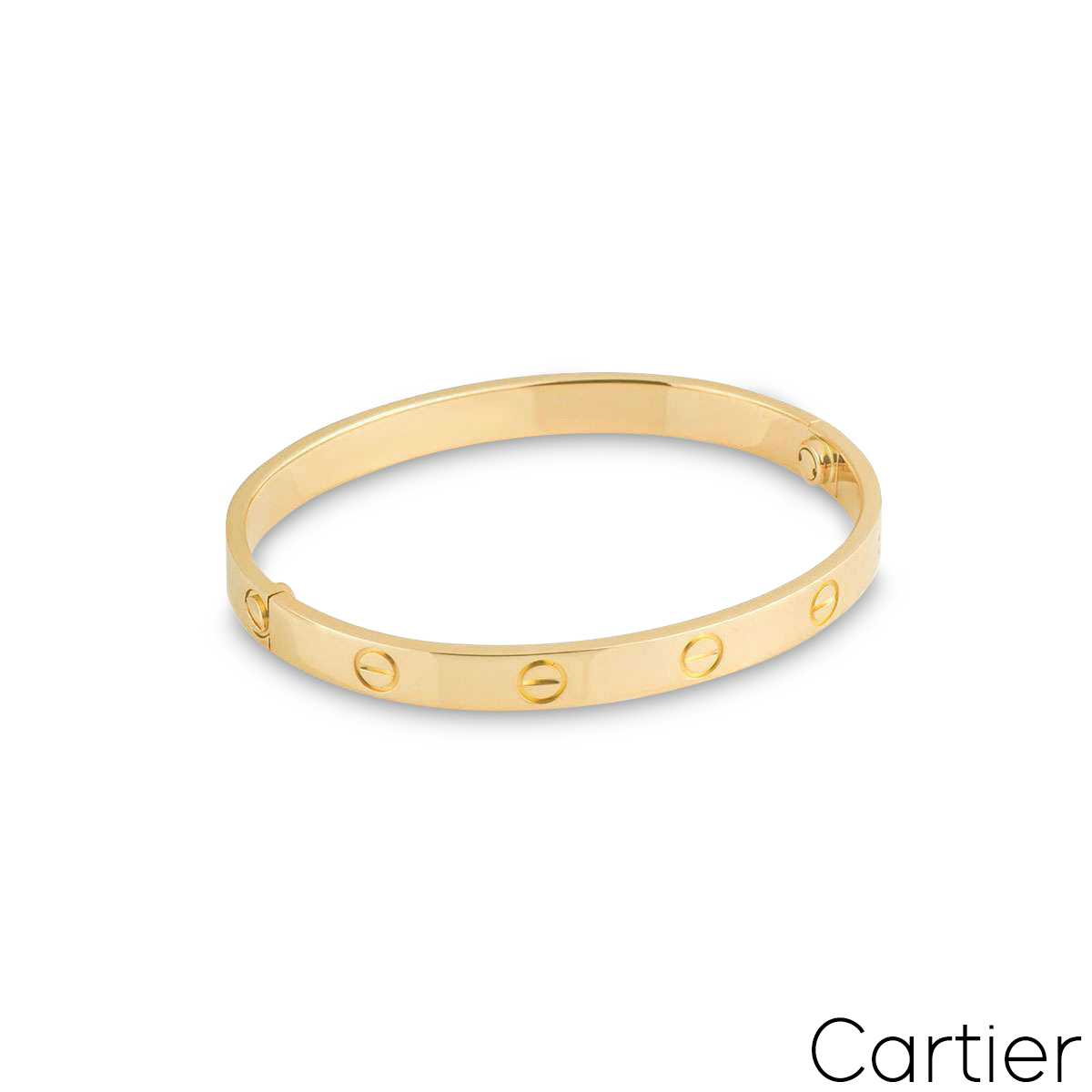 Cartier Yellow Gold Plain Love Bracelet Size 17 B6035517 Cartier Yellow Gold Plain Love Bracelet Size 17 B6035517